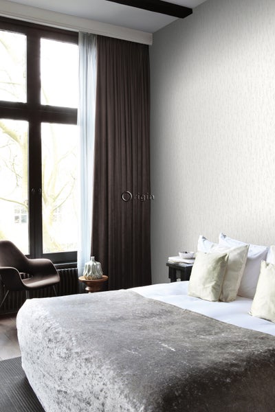 Origin Wallcoverings Tapete Stein-Optik Crême-Weiß - 53 cm x 10.05 m - 347584