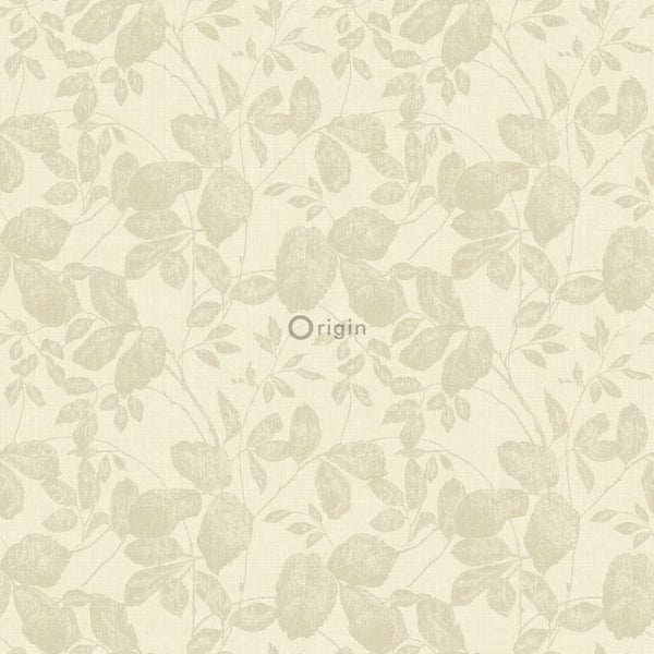Origin Wallcoverings Tapete Blätter Beige - 53 cm x 10.05 m - 346539