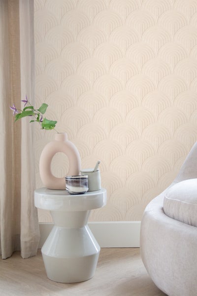 ESTAhome Tapete 3D Muster Hellbeige - 50 x 900 cm - 131106