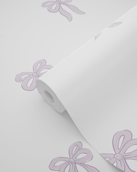 ESTAhome Tapete kleine Schleifen Violett - 50 x 900 cm - 131432