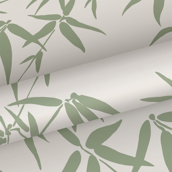 Sanders und Sanders Tapete Blätter Grün - 50 x 900 cm - 935395