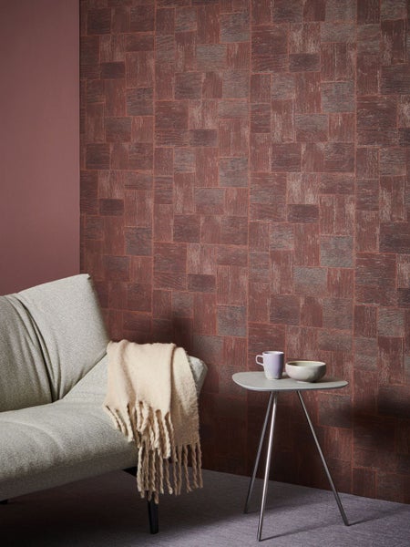 Nahaufnahme einer weißen Tapete mit Textur