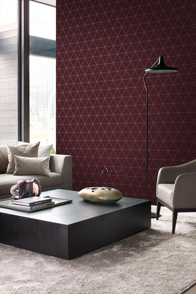 Origin Wallcoverings Tapete grafische Dreiecke Rot - 53 cm x 10.05 m - 347718
