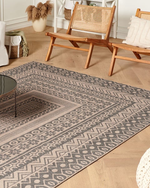 Teppich BAGLAR Grau 200 x 300 cm Jute