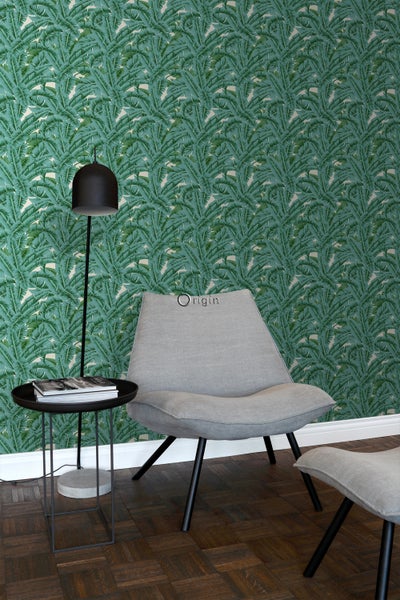 Origin Wallcoverings Tapete Palmblätter Grün - 53 cm x 10.05 m - 347437