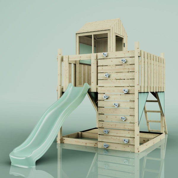 OutdoorToys Spielhaus Galaxie aus Holz in Grün