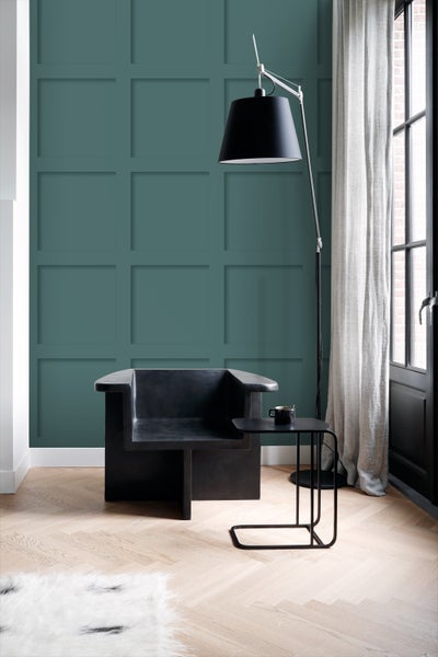 Origin Wallcoverings Tapete Holzwandverkleidung Petrolblau - 50 x 900 cm - 347956