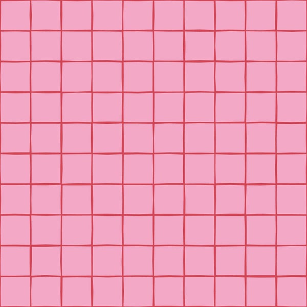 ESTAhome Tapete Karomuster Rosa - 50 x 900 cm - 131597