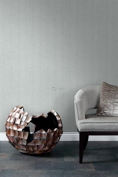 Origin Wallcoverings Tapete Leinen-Optik Helltaupe - 53 cm x 10.05 m - 347376