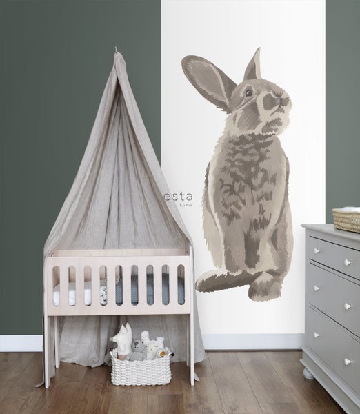 ESTAhome Fototapete Hase Braun - 1 x 2,79 m - 159052
