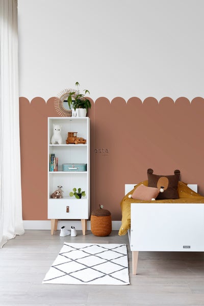 ESTAhome Fototapete halbhohe Wandverkleidung Terrakotta - 100 x 279 cm - 159235