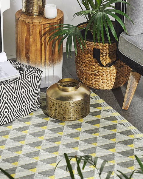 Outdoorteppich HISAR Grau 120 x 180 cm