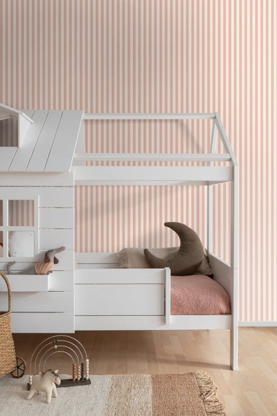 ESTAhome Tapete Streifen Terrakottarosa - 53 cm x 10.05 m - 130950