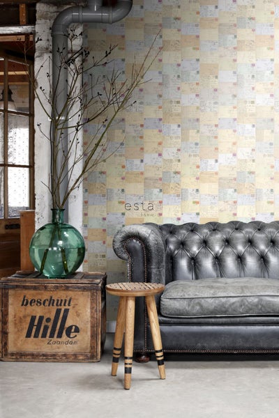 ESTAhome XXL-Vliestapete Postkarten Mehrfarbig - 50 x 900 cm - 158105