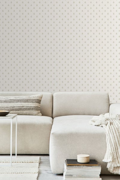 Detailansicht eines gemusterten Teppichs