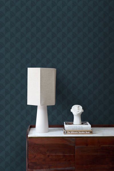 Origin Wallcoverings Tapete 3D Muster Dunkelblau - 50 x 900 cm - 347992