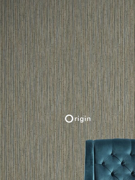 Origin Wallcoverings Tapete Bambusmuster Taupe - 53 cm x 10,05 m - 347405