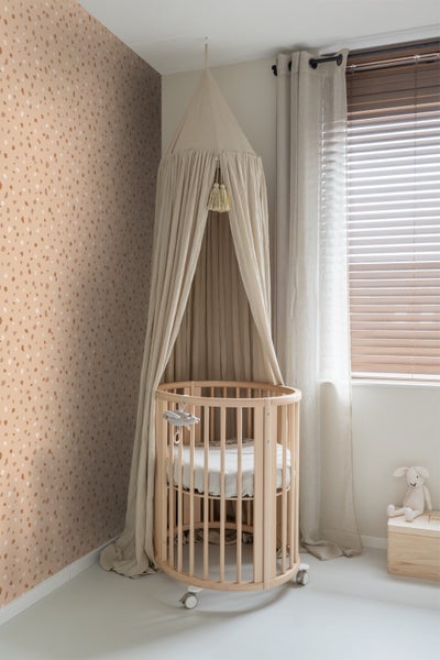 ESTAhome Tapete Terrazzo-Motiv Beige und Terrakotta - 50 x 900 cm - 139825