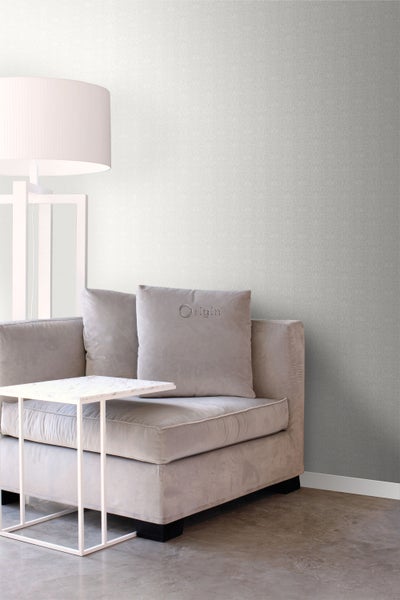 Origin Wallcoverings Tapete Ornamente Weiß und Hellgrau - 53 cm x 10.05 m - 346536