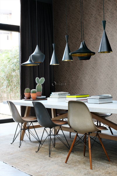 Origin Wallcoverings Tapete Metallplatten Rostbraun - 53 cm x 10.05 m - 337239
