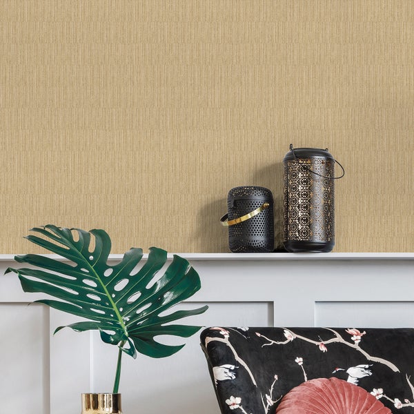 Sanders und Sanders Tapete Uni Dunkelgelb - 53 cm x 10 m - 640379