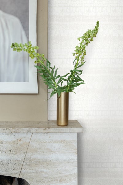 Origin Wallcoverings Tapete Tierhautmuster Weiß - 53 cm x 10.05 m - 346648
