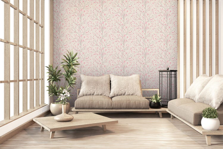 Abbildung eines goldenen Astmusters auf schwarzem Hintergrund.