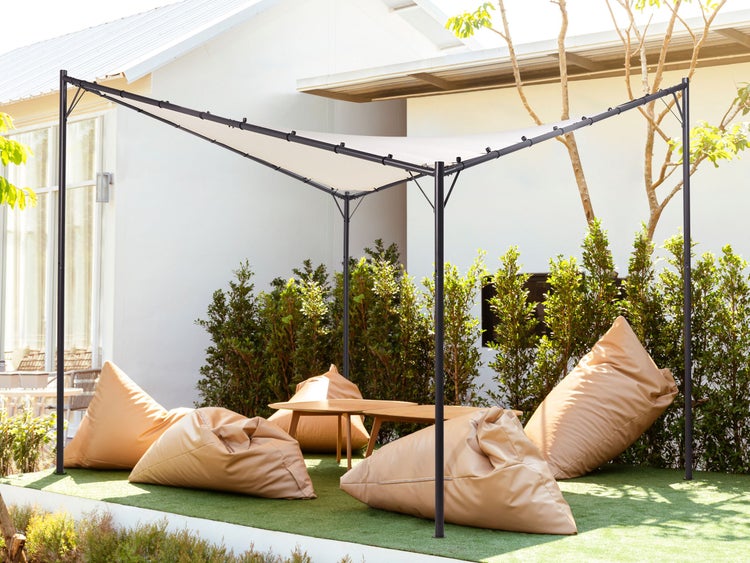 Pavillon AVENTINE Metall 300 cm 300 cm Beige