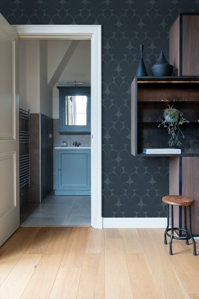 Origin Wallcoverings Tapete Ornamente Dunkelblau - 50 x 900 cm - 347925