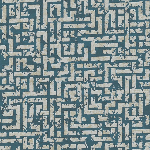 Nahaufnahme einer strukturierten Tapete mit geometrischem Muster