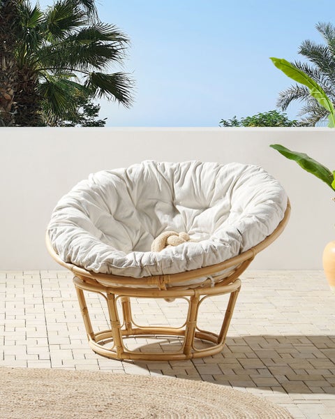 Gartenstuhl SALVO Rattan Naturfarben