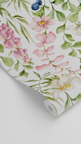 ESTAhome Tapete Feldblumen Multicolor - 50 x 900 cm - 131055