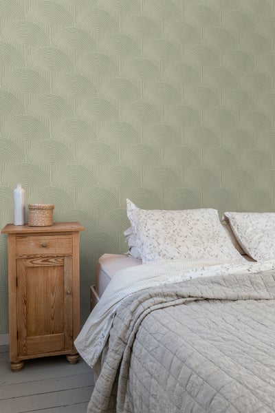 ESTAhome Tapete 3D Muster Grün - 50 x 900 cm - 131105