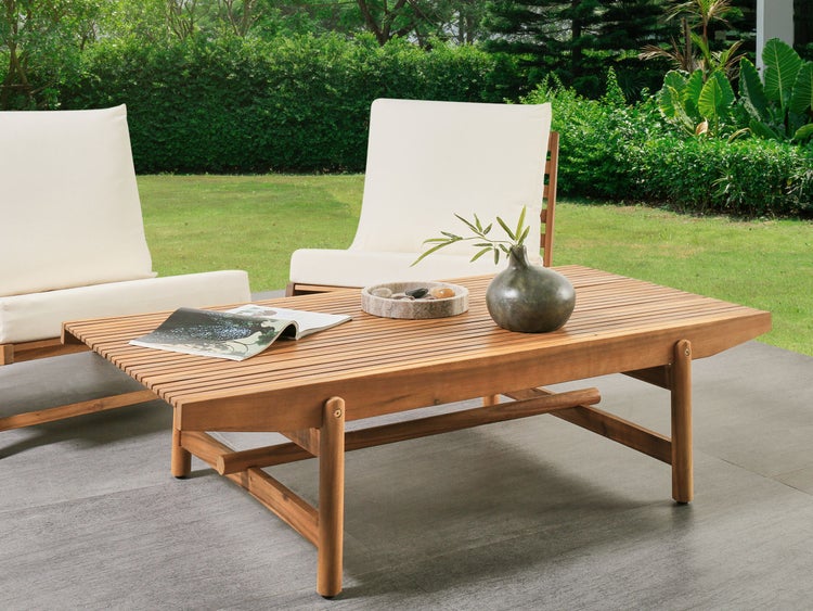 Outdoor Couchtisch GIAVENO 145 cm 79 cm Akazienholz Braun