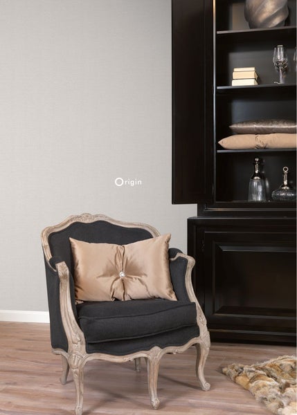 Origin Wallcoverings Tapete Leinen-Optik Hellbeige - 53 cm x 10.05 m - 347374