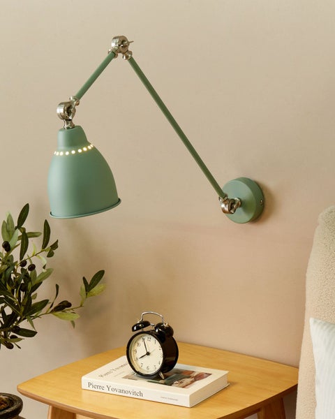 Wandlampe MISSISSIPPI verstellbar Metall Hellgrün