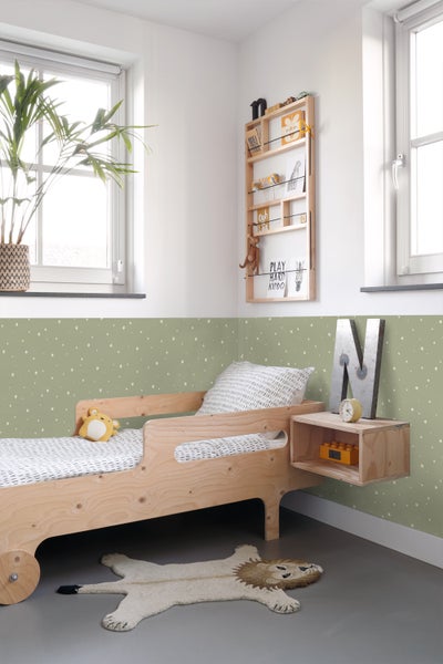 ESTAhome Tapete kleine Sterne Mintgrün - 53 cm x 10.05 m - 139688