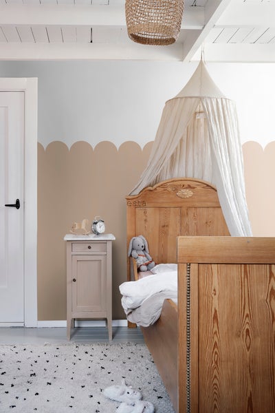 ESTAhome Fototapete halbhohe Wandverkleidung Beige - 100 x 279 cm - 159233