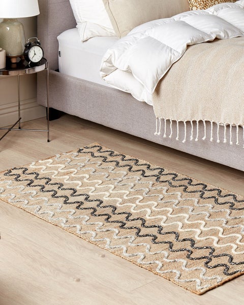 Teppich SOGUT Beige 80 x 150 cm Jute