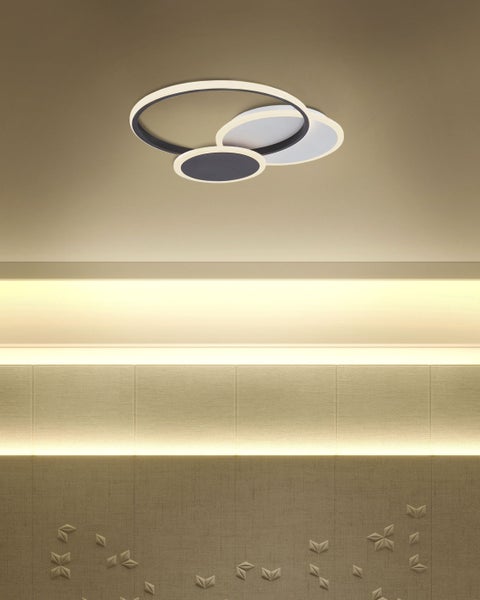 LED Deckenlampe ZAMI Metall Schwarz