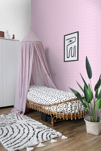 ESTAhome Tapete Sterne Rosa - 53 cm x 10.05 m - 136458