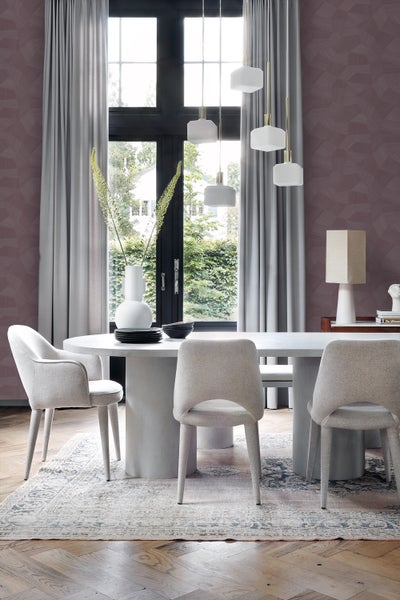 Origin Wallcoverings Tapete 3D-Muster mauve-violett - 50 x 900 cm - 348061