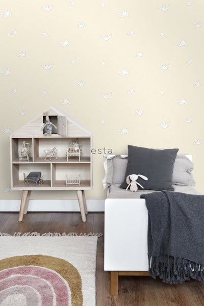 ESTAhome Tapete Bären Beige - 53 cm x 10.05 m - 137301
