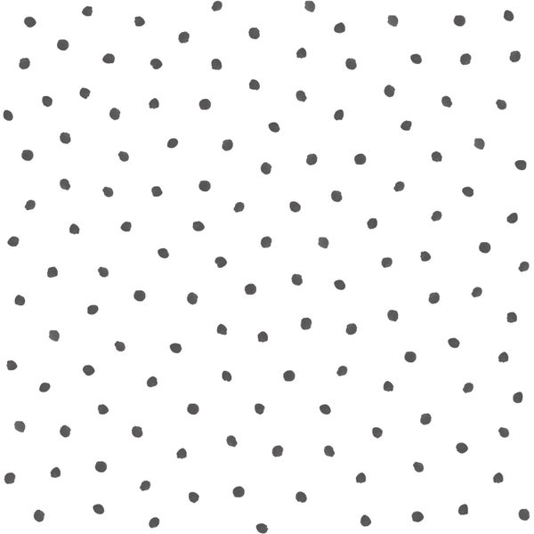 Walls4You Tapete kleine Punkte Schwarz-Weiß - 53 cm x 10.05 m - 935303