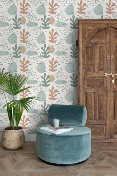 ESTAhome Tapete Koralle Multicolor - 50 x 900 cm - 139540