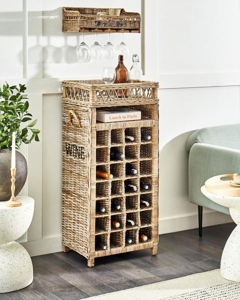 Weinständer BASIRA Rattan Naturfarben