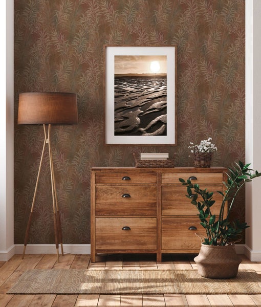 Tapete mit Pflanzenmuster