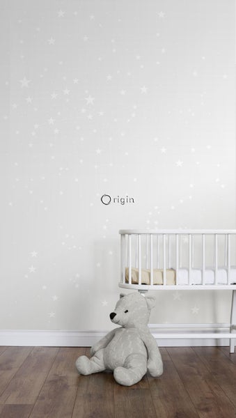 Origin Wallcoverings Fototapete Sternenhimmel Hellgrau und Weiß - 200 x 279 cm - 357209