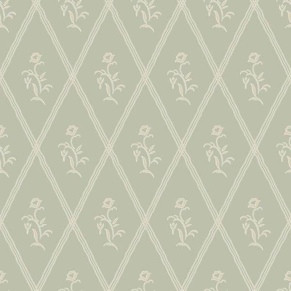 Borastapeter Tapete Blumen Grün - 53 cm x 10.05 m - 660842