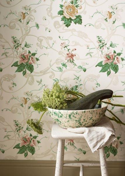 Borastapeter Tapete Blumen Multicolor - 53 cm x 10.05 m - 660049